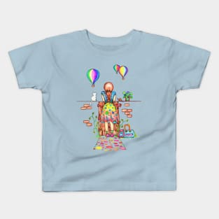 Daydreaming On The Garden Gate Kids T-Shirt